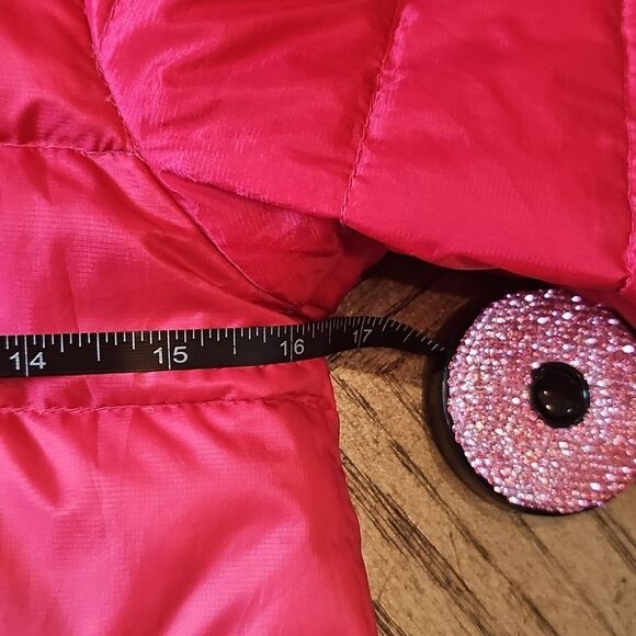 Pink Hooded puffer jacket size M 7/8 Eddie Bauer - Picture 6 of 12